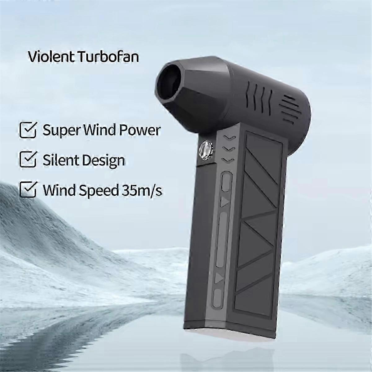 Mini soprador de ar com bico extra 130000RPM Turbo Jet Fan Velocidade do vento 39,5 m / s Sopro elétrico