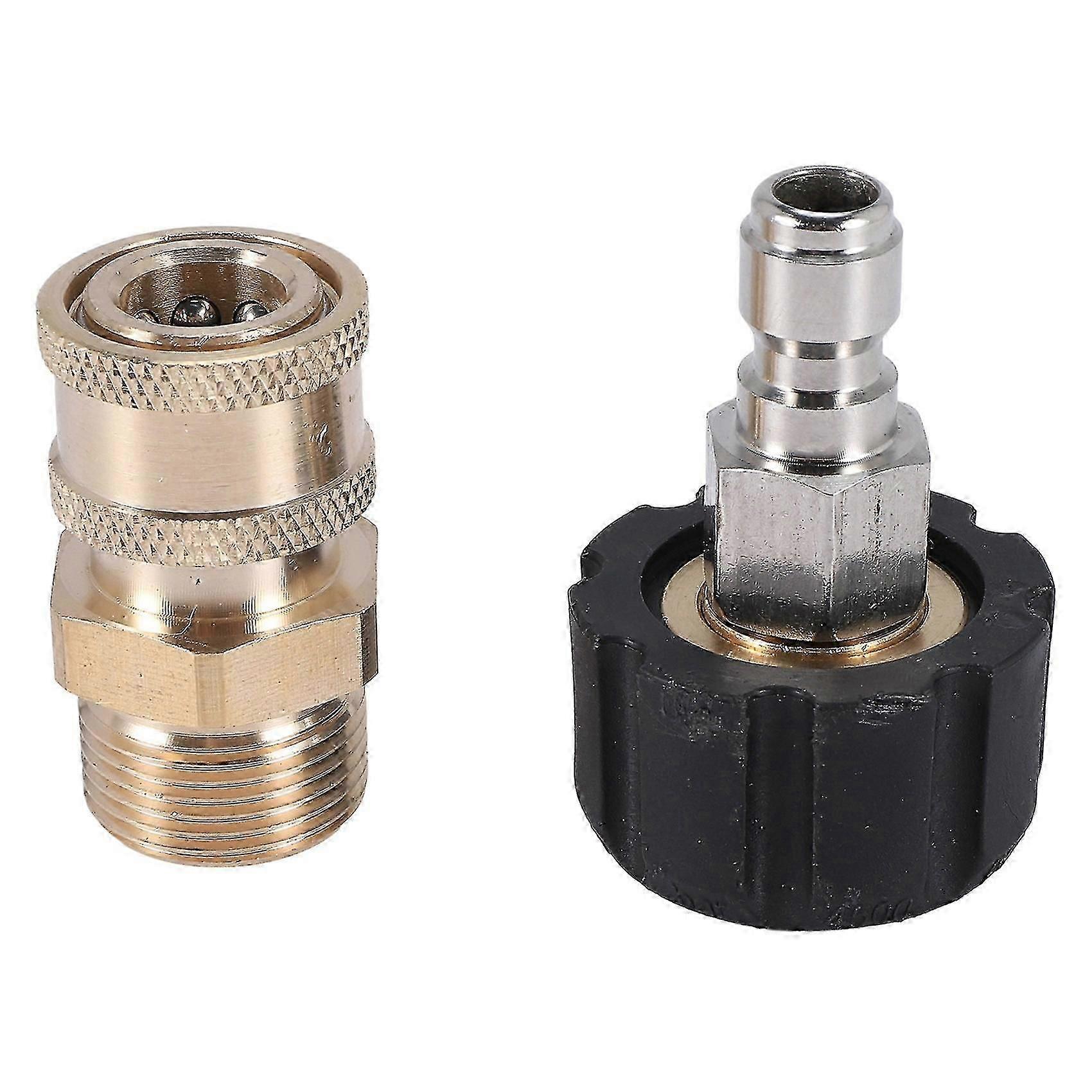 Pressure Washer Adapter Set M22 To 1/4 Inch Quick Connect Kit