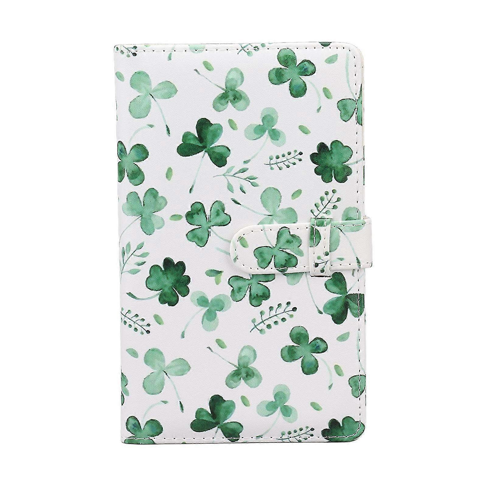 96-Pocket Mini Photo Album for Instax Mini 11, 9, 7s, 25, 70, 90 - Multifunction Instant Photo Storage Case in Clover Design