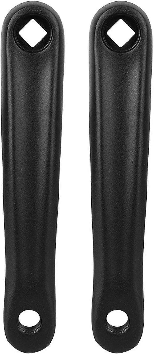 Square Taper Crank Arm Set - MTB/BMX Crankset (Black, 1 Pair)