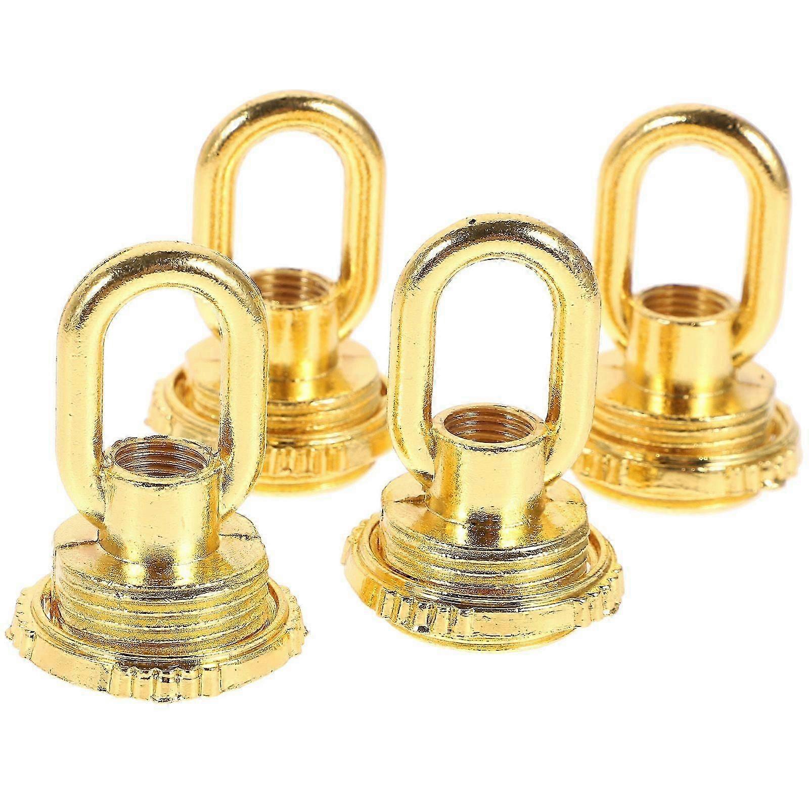 4pcs Ceiling Hook Pendant Lamp Base M23 External Thread Ring Shape Female Loop