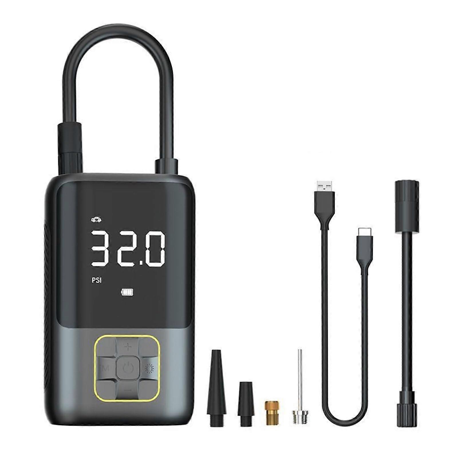 Digital Display Tire Inflator With Backlight Flashlight Function Portable Air Compressor Air Pumps