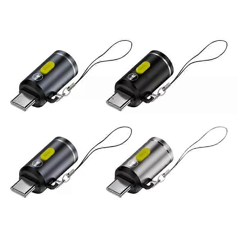Mini High Brightness LED Flashlight Powered By Type C Connectors Small LED Light Torches For On Travel Use Flashlight