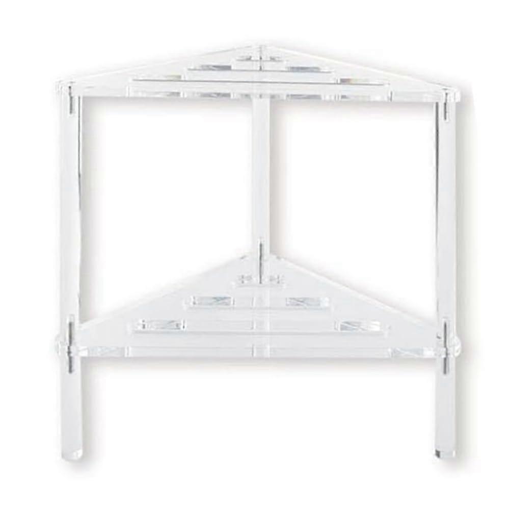 Acrylic Shower Bench, 12In D X 12In W X 12In H, Heavy Duty 50lbs Capacity, Waterproof NonSlip with Storage Shelf Ref: 8596