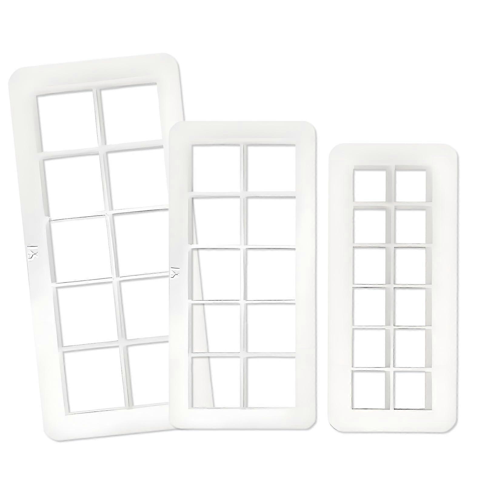 Square Cookie Cutters For Fondant, Biscuit And Pastry - Multi-Size Cutter Set For Uniform Shapes