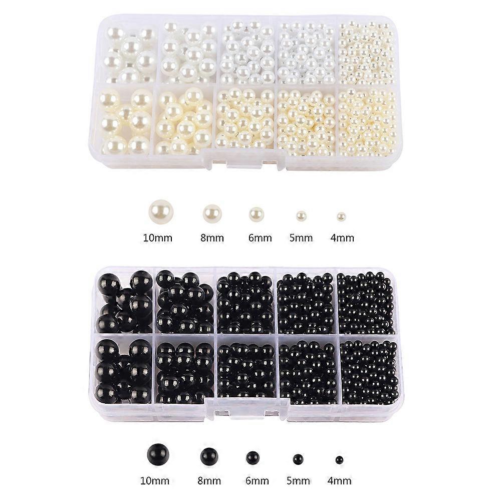 Hand pressed DIY pearl accessories pearl gradient white suit 2 boxes