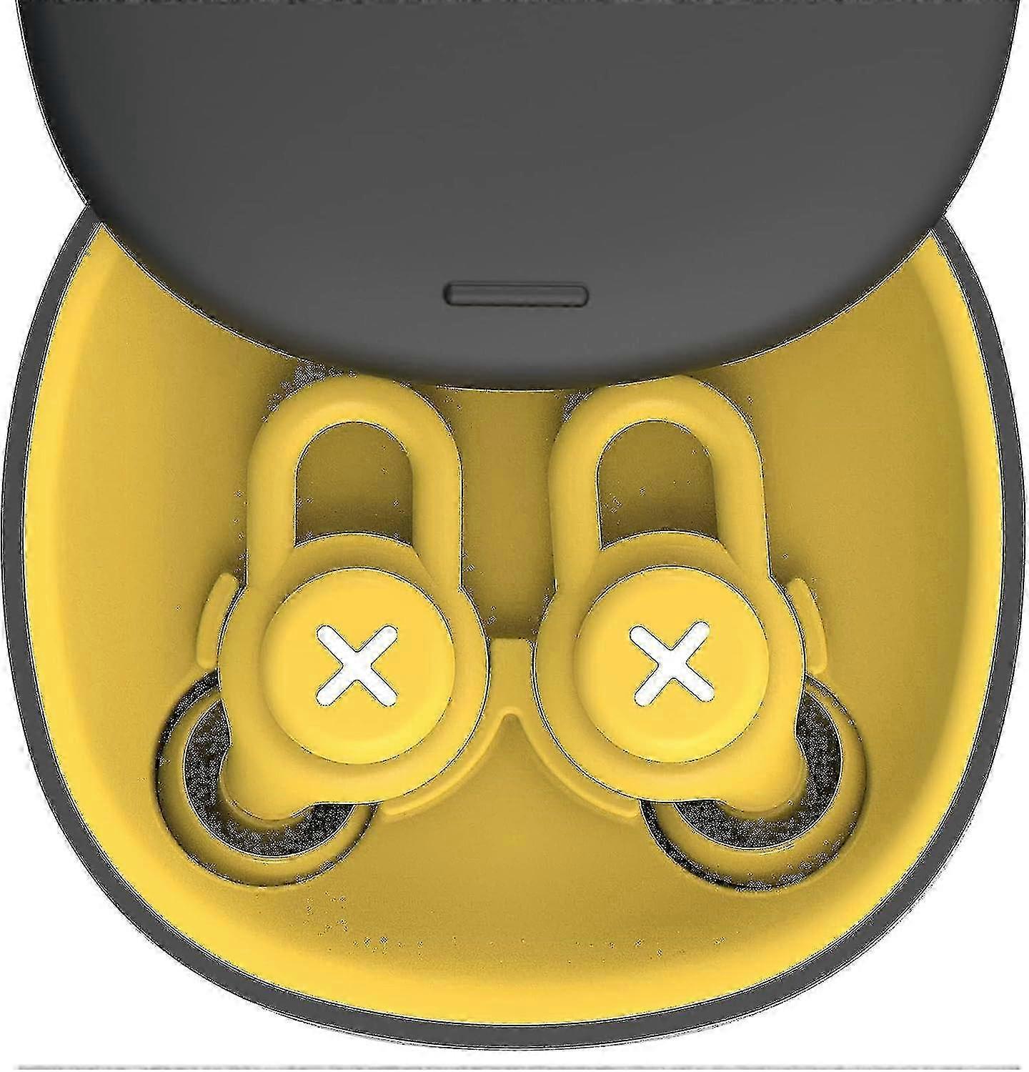 Bouchons d’oreille de sommeil en silicone jaune insonorisant - conception anti-ronflement 40dB pour un meilleur sommeil