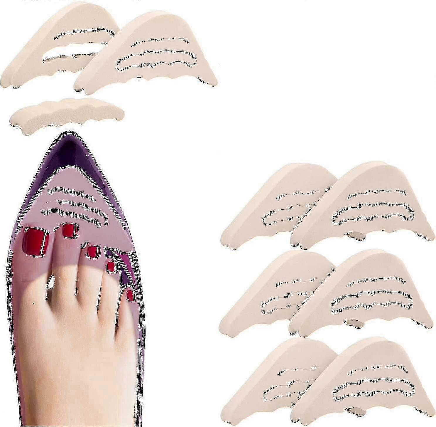 4 Pairs Adjustable Shoe Fillers for Big Shoes, Reusable Unisex Foot Support Insoles Lcx-02, Shoe Inserts