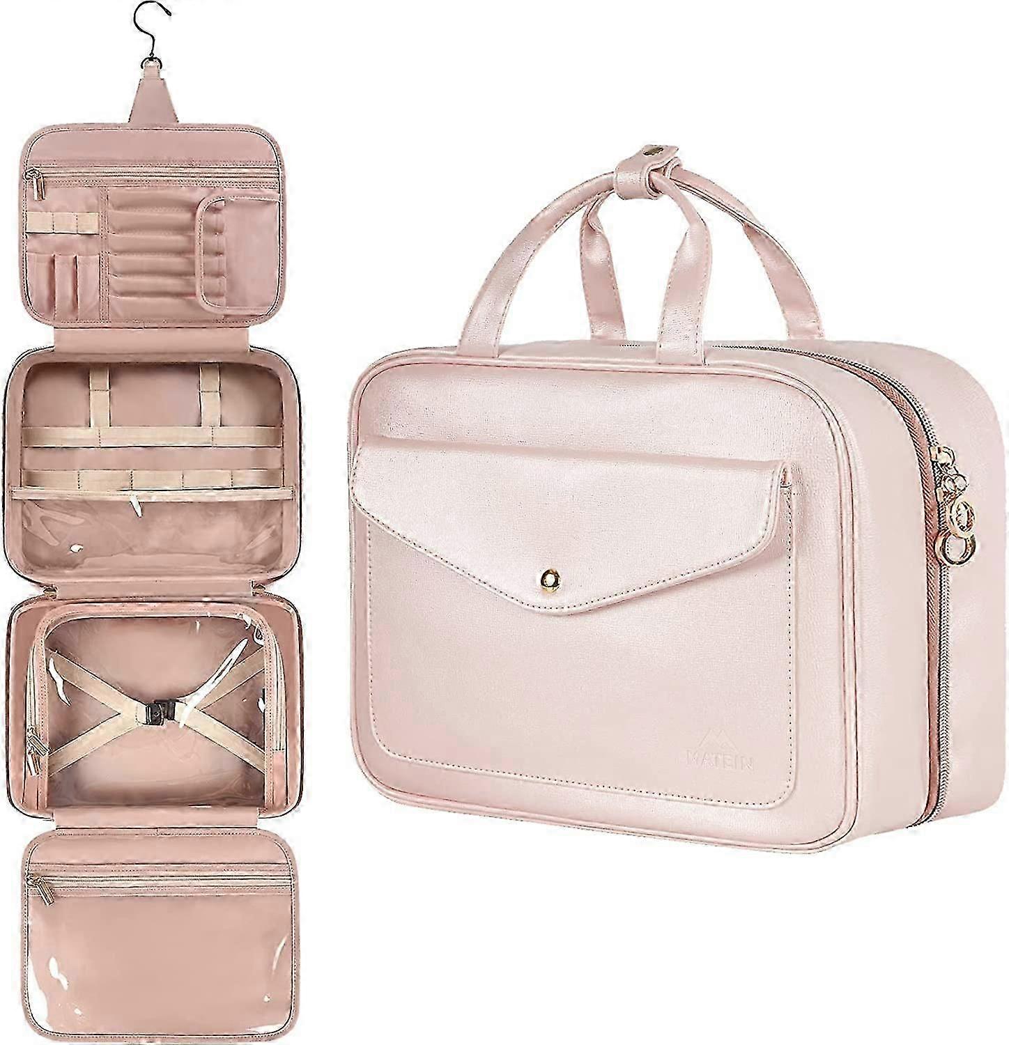 レディースハンギングトラベルコスメティックバッグ、ピンク