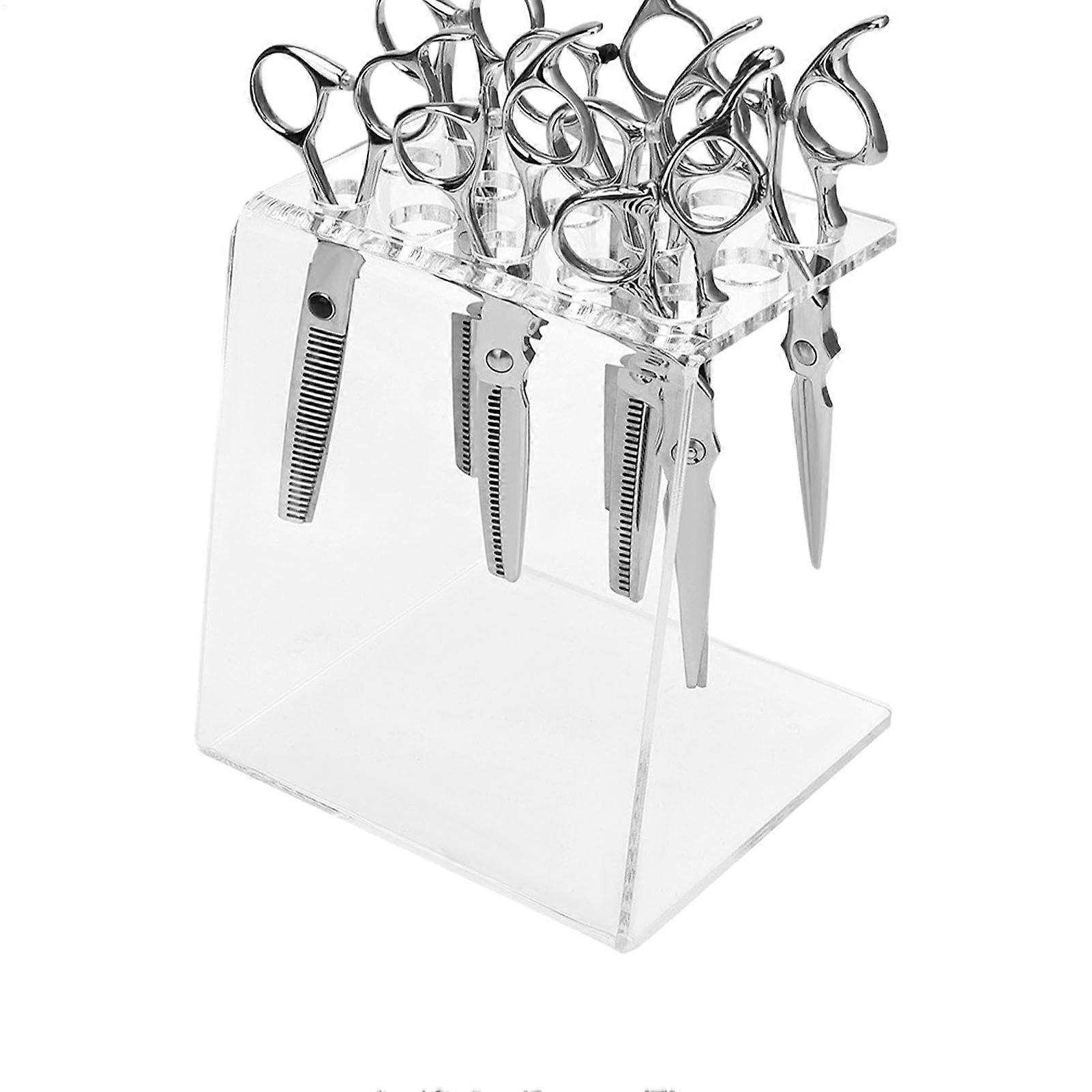 Barber Scissors Stand 15Hole Design Scissor Holder for Salon