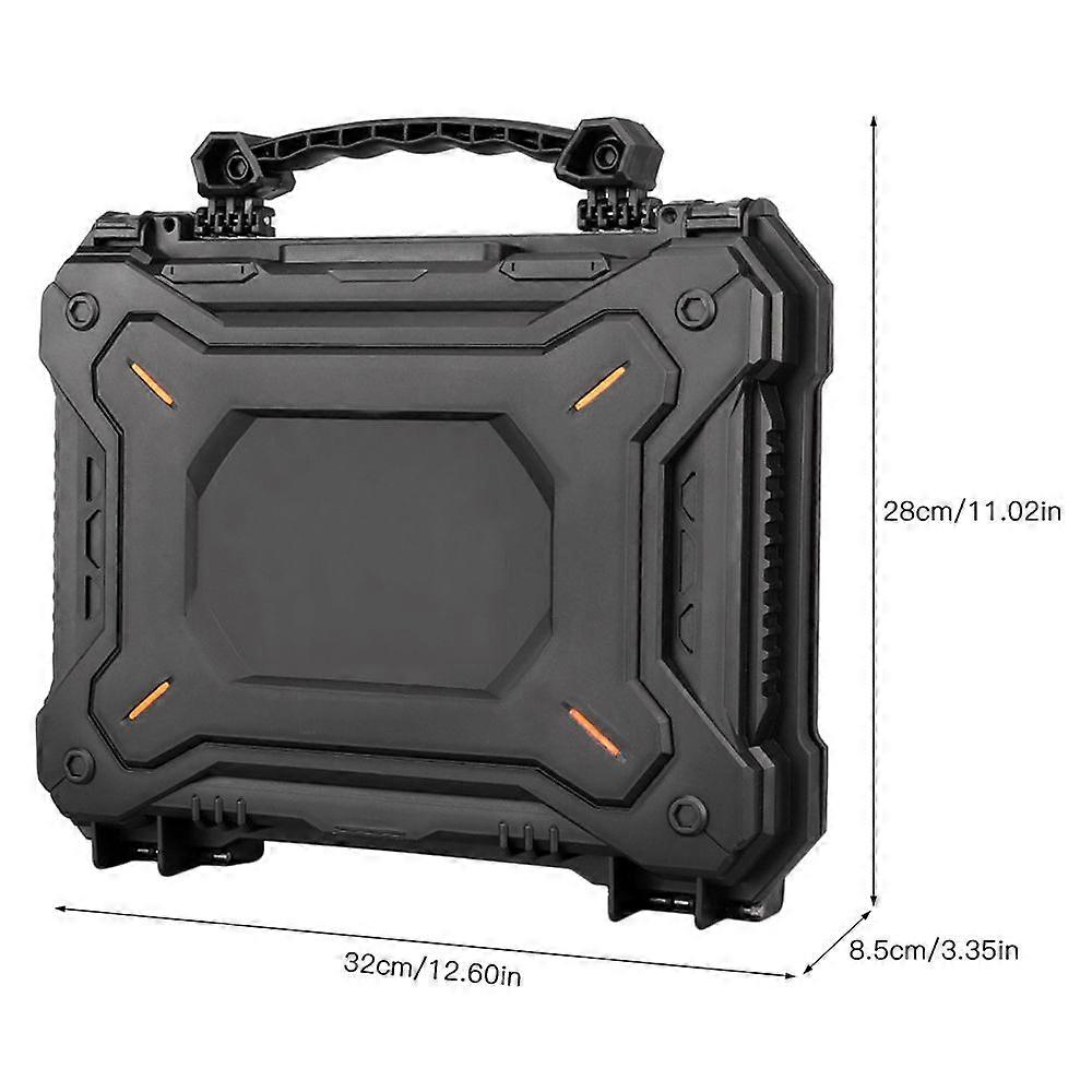 Multi-purpose Hand Tool Case Water-proof Dust-proof Impact-resistant Tool Box Security Box 16inch