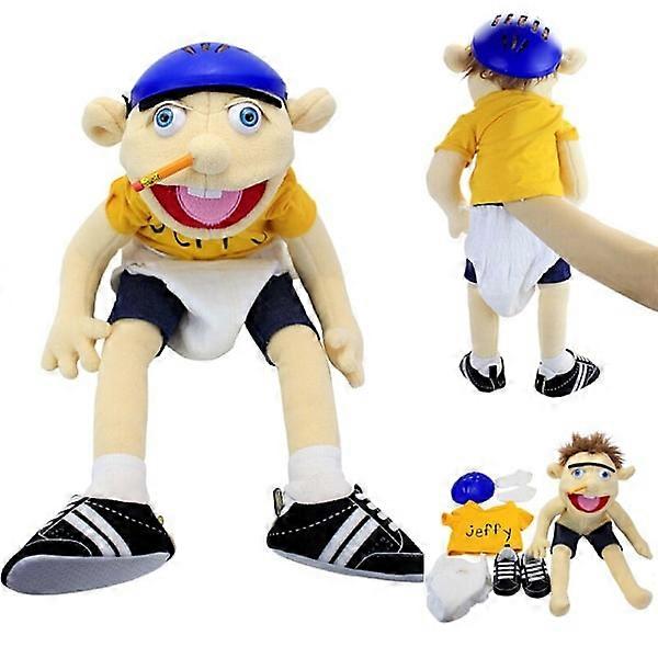 Jeffy Hand Puppet Cartoon Plush Toy Soft Doll Educational Toy 1st