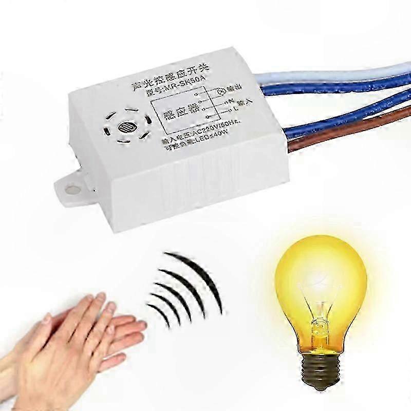 Smart Sound & Motion Sensor Light Switch with Auto On/Off Functionality