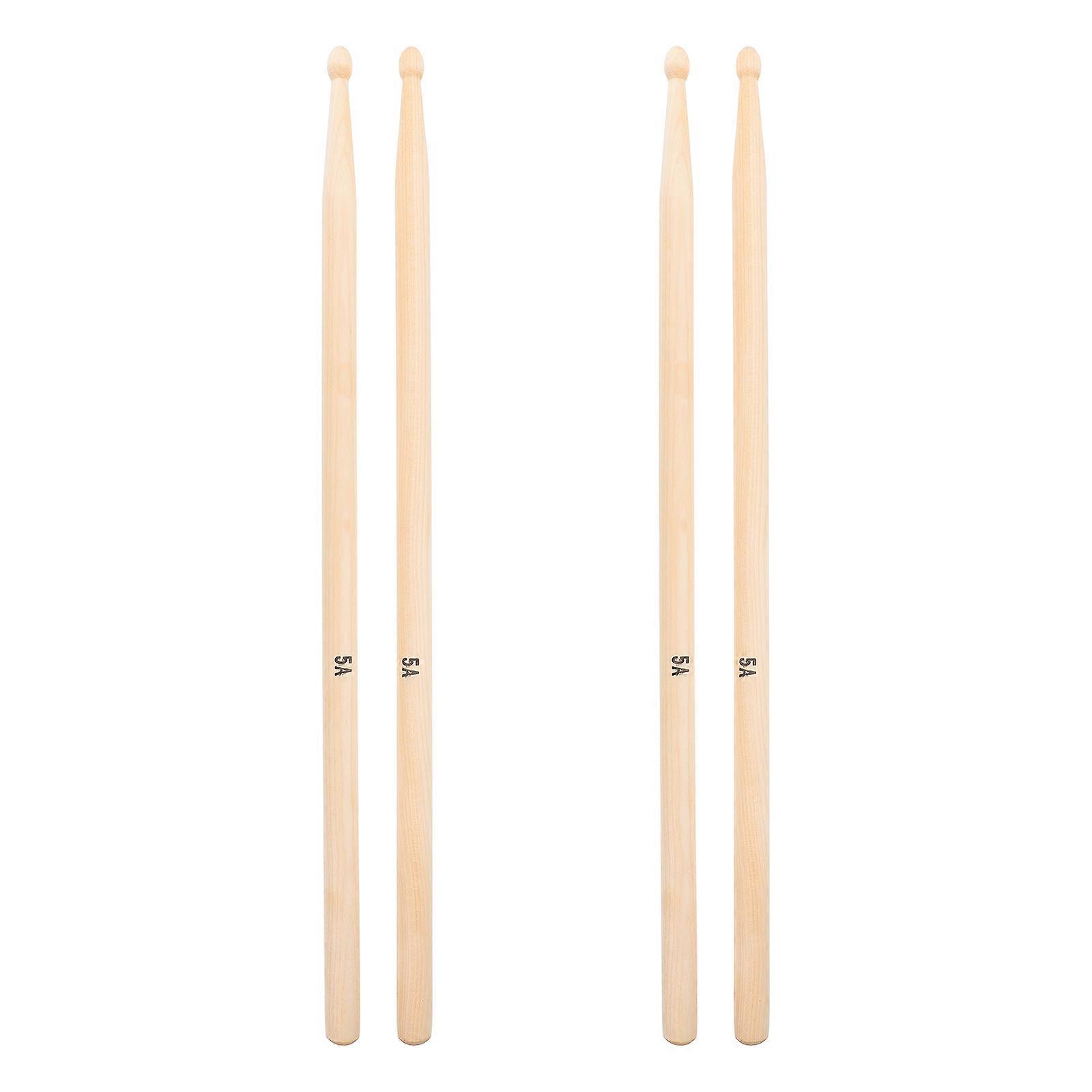 Wood Mallets Percussion Sticks Practical Drum Stick for Performance 4Pcs