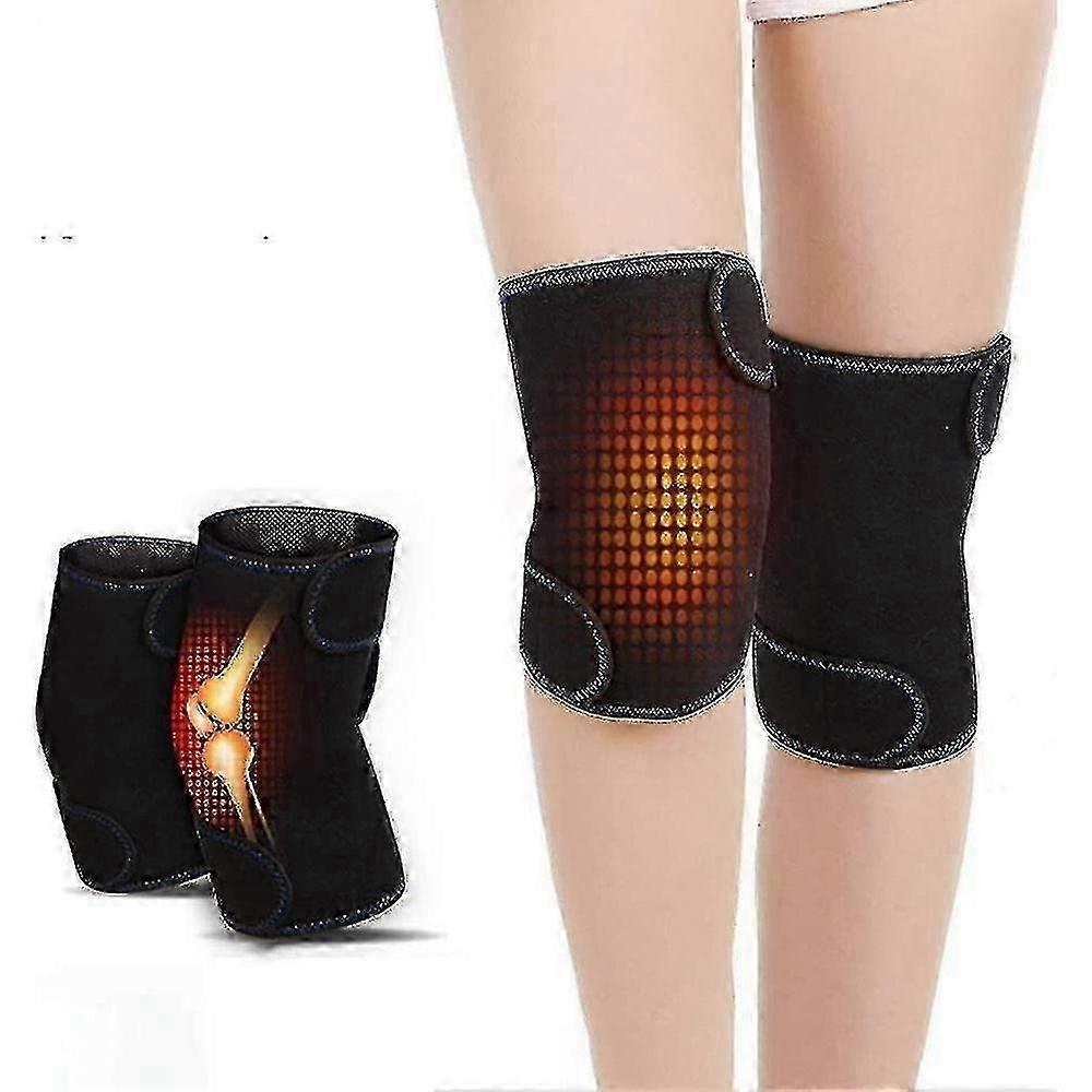 Ginocchiere magnetiche, 1 paio di ginocchiere magnetiche, cuscino autoriscaldante, cuscino massaggio ginocchiere, ginocchiere per escursioni adatte per escursioni, calcio, ba