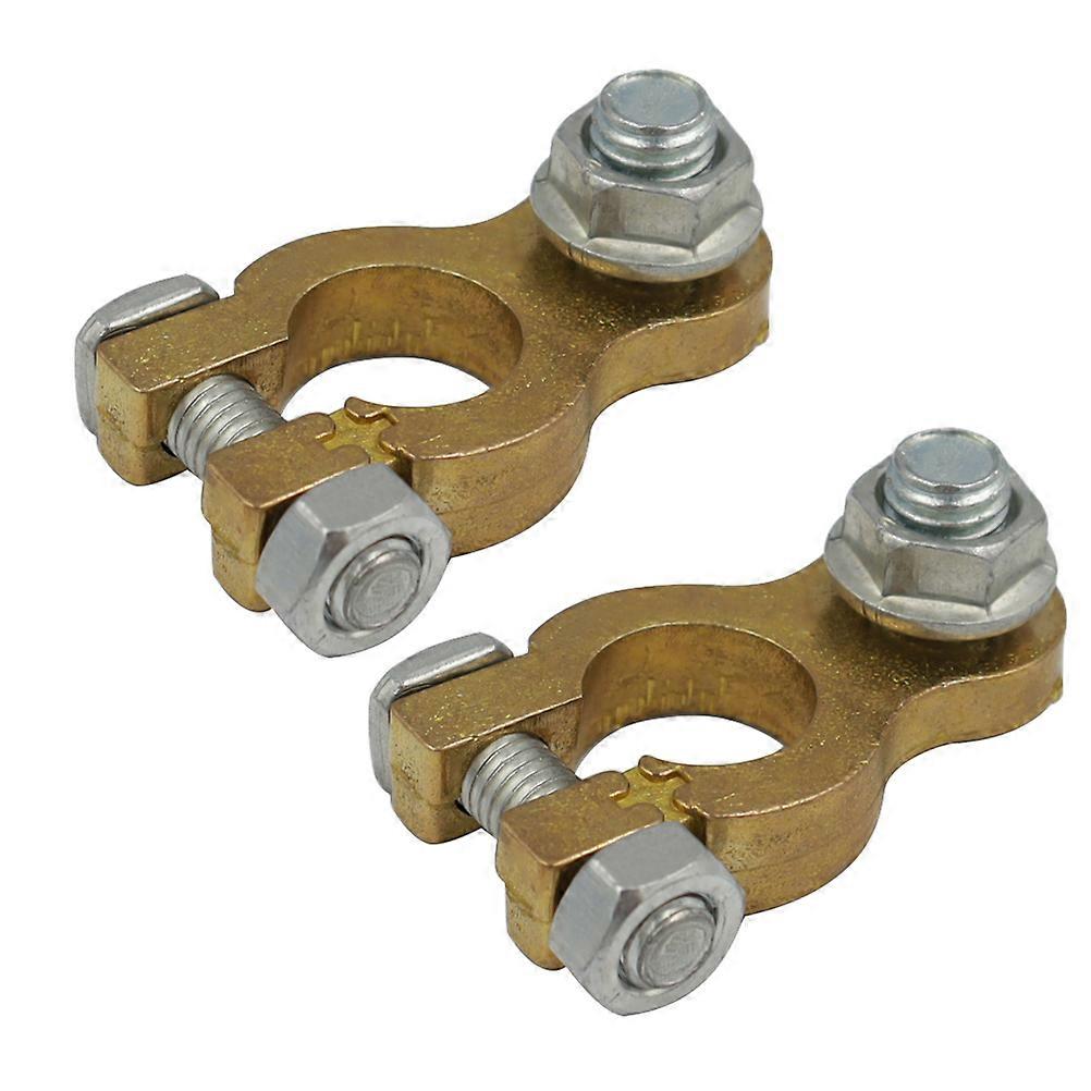 Electric Battery Terminal Connector for Car Use 1Pair Copper and Iron