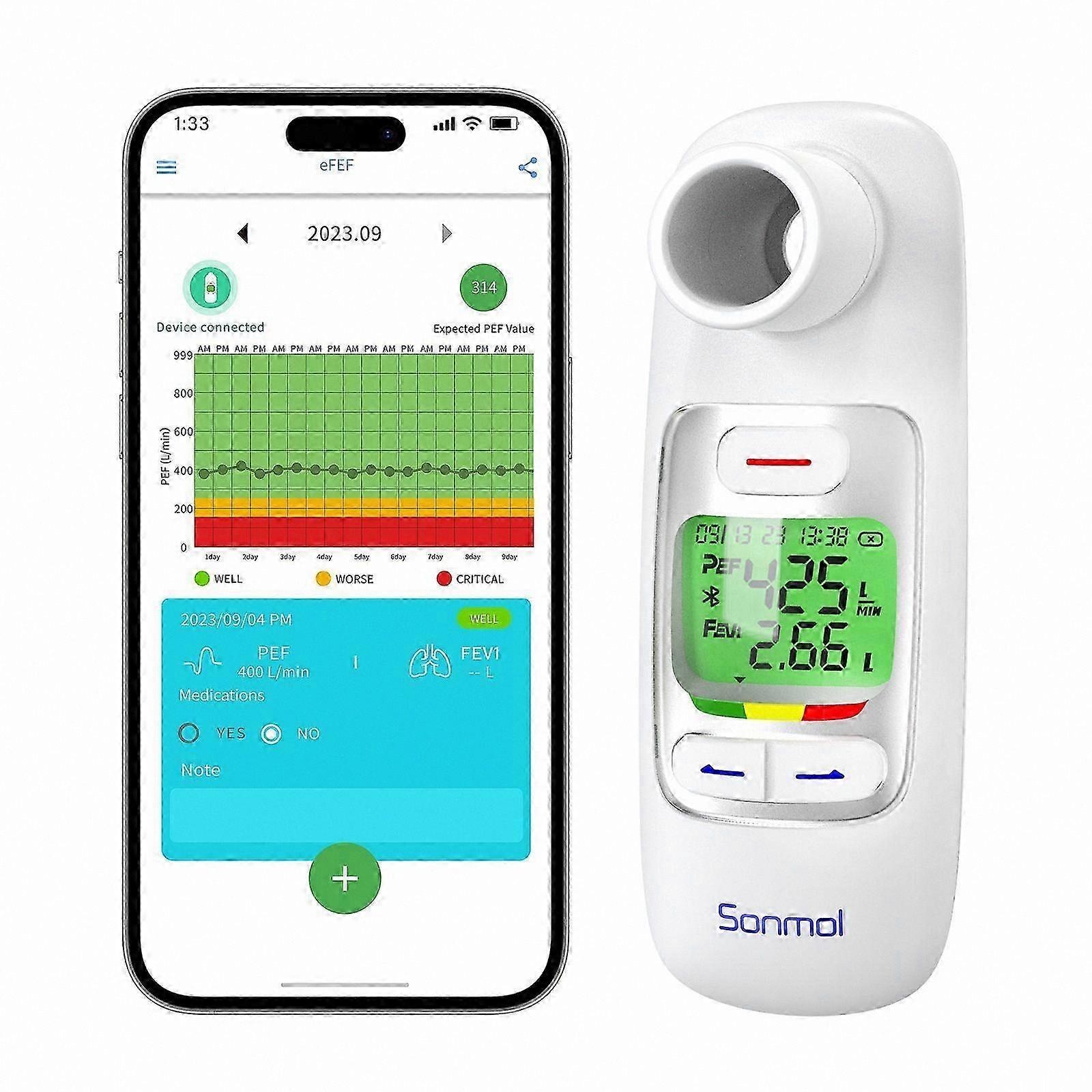 Bluetooth-Enabled Digital Spirometer for Respiratory Health Monitoring