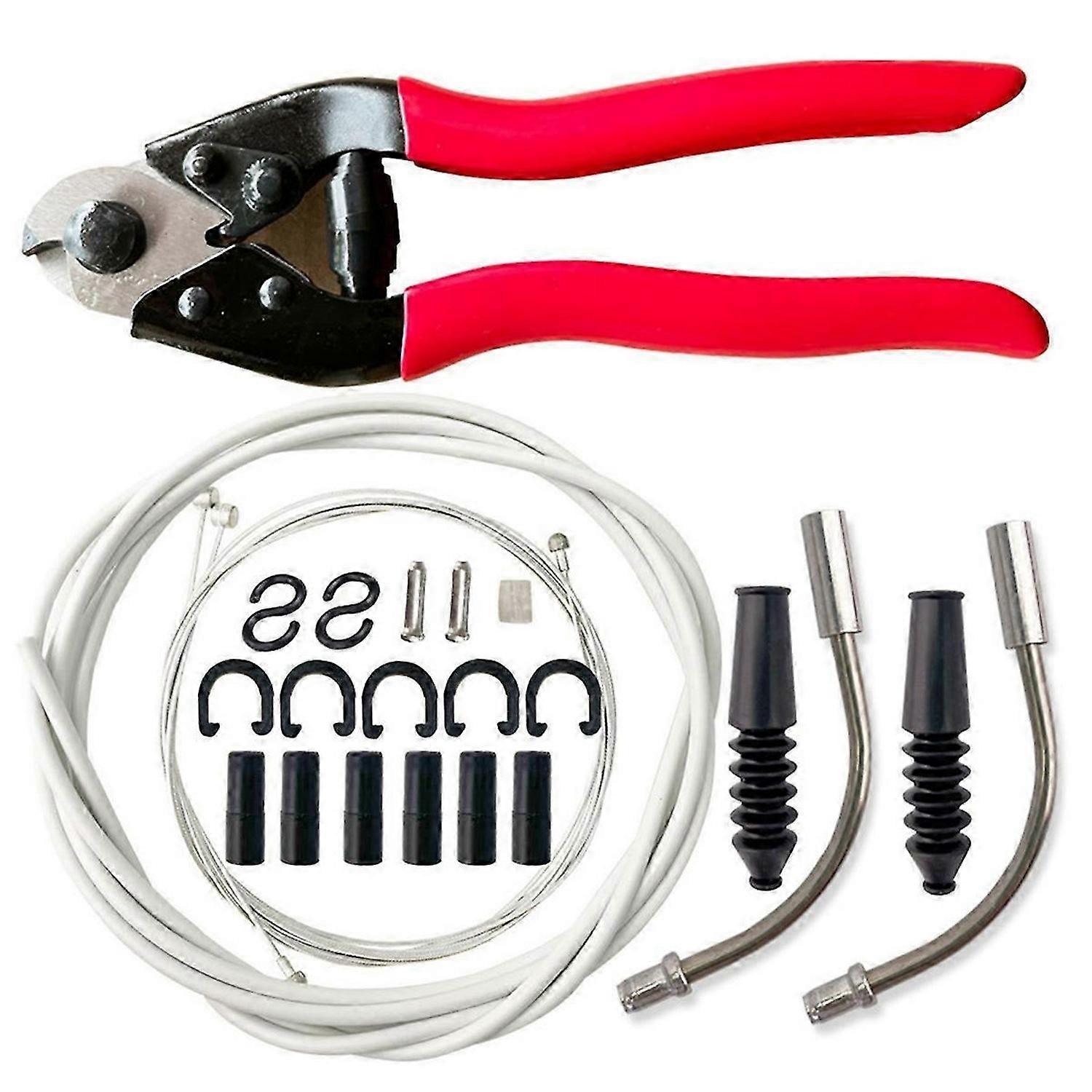 Universal Bike Shift Cable Housing Kit Includes Cable Cutters, Bike Shift Cable, Brake Cable