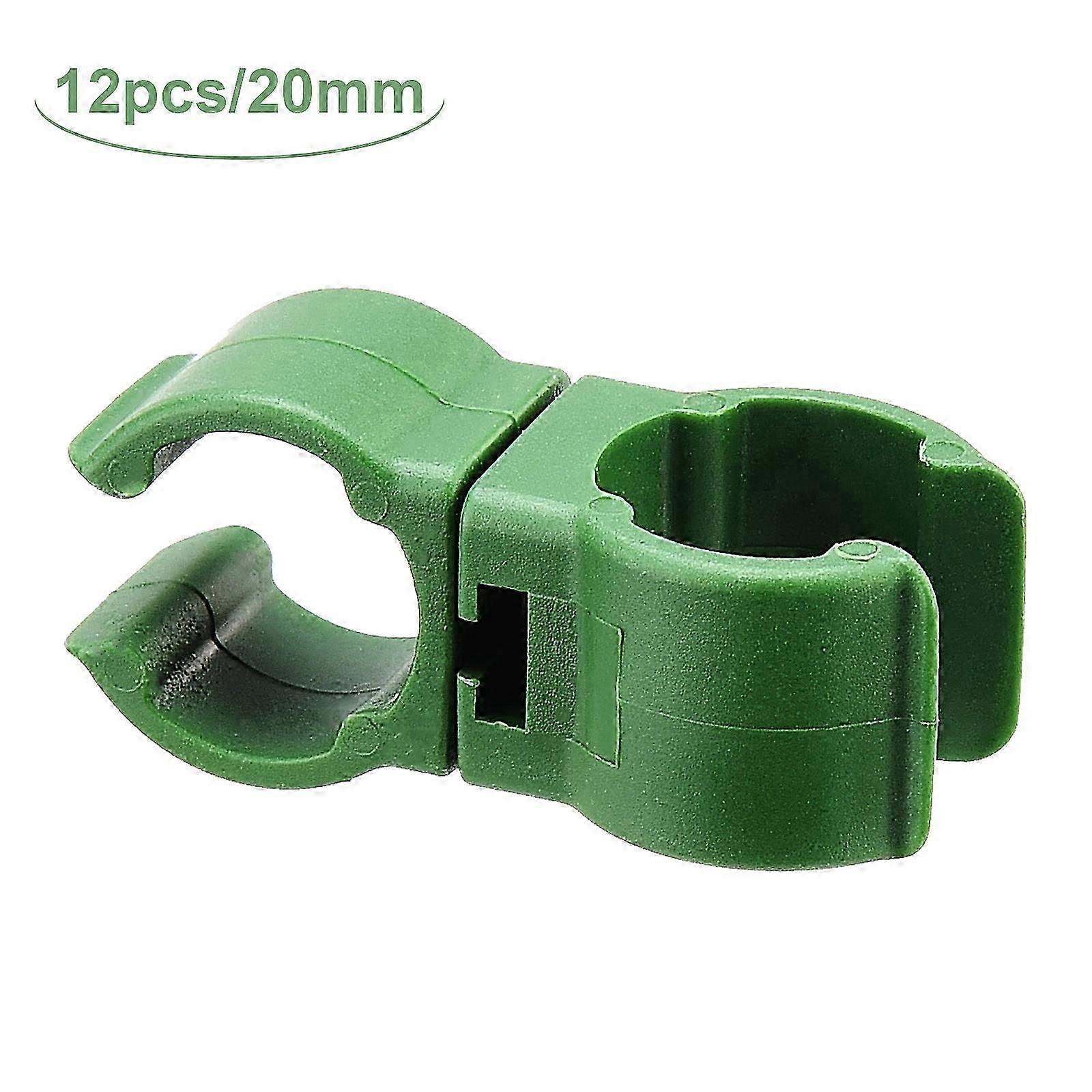 12Pcs 8mm Rotating Rattan Stent Rod Connector Stake Clip Greenhouse Film Buckles Garden Universal Fastener