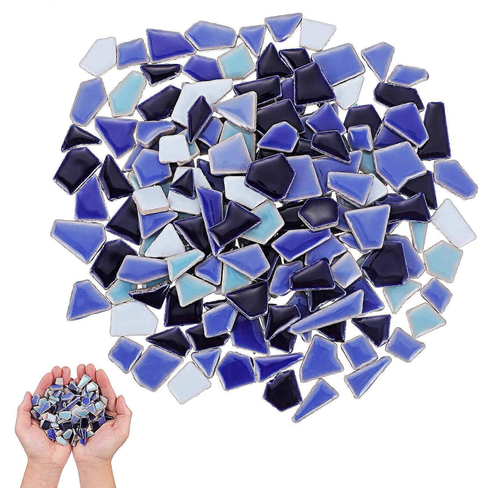 Colorful Ceramic Tile Irregular Pieces for Decoration 10Pcs DIY Ceramic Tiles