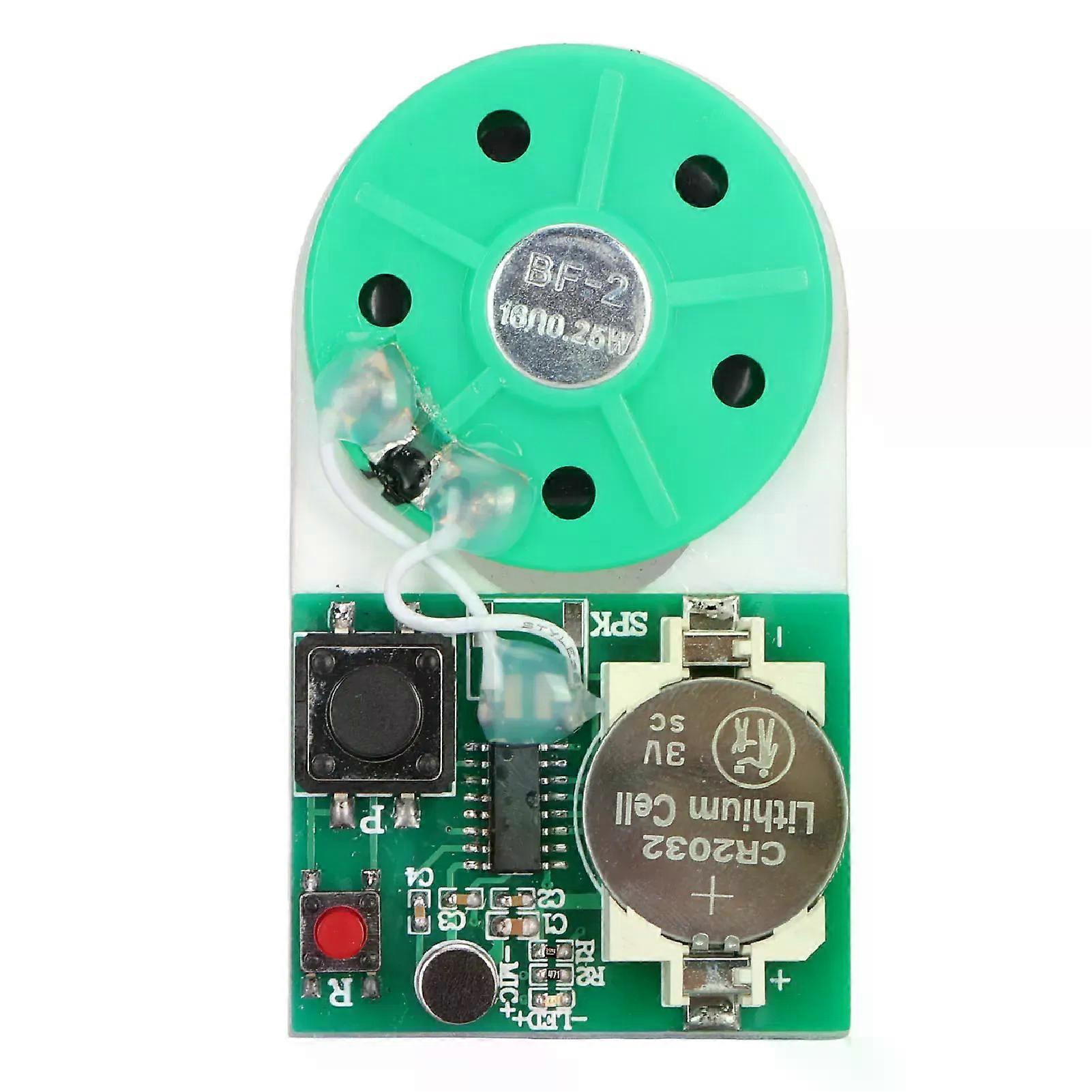 25 Seconds DIY Recording Module Professional Button DIY Sound Chip Module with Double Faced Adhesive Tape for Greeting Card