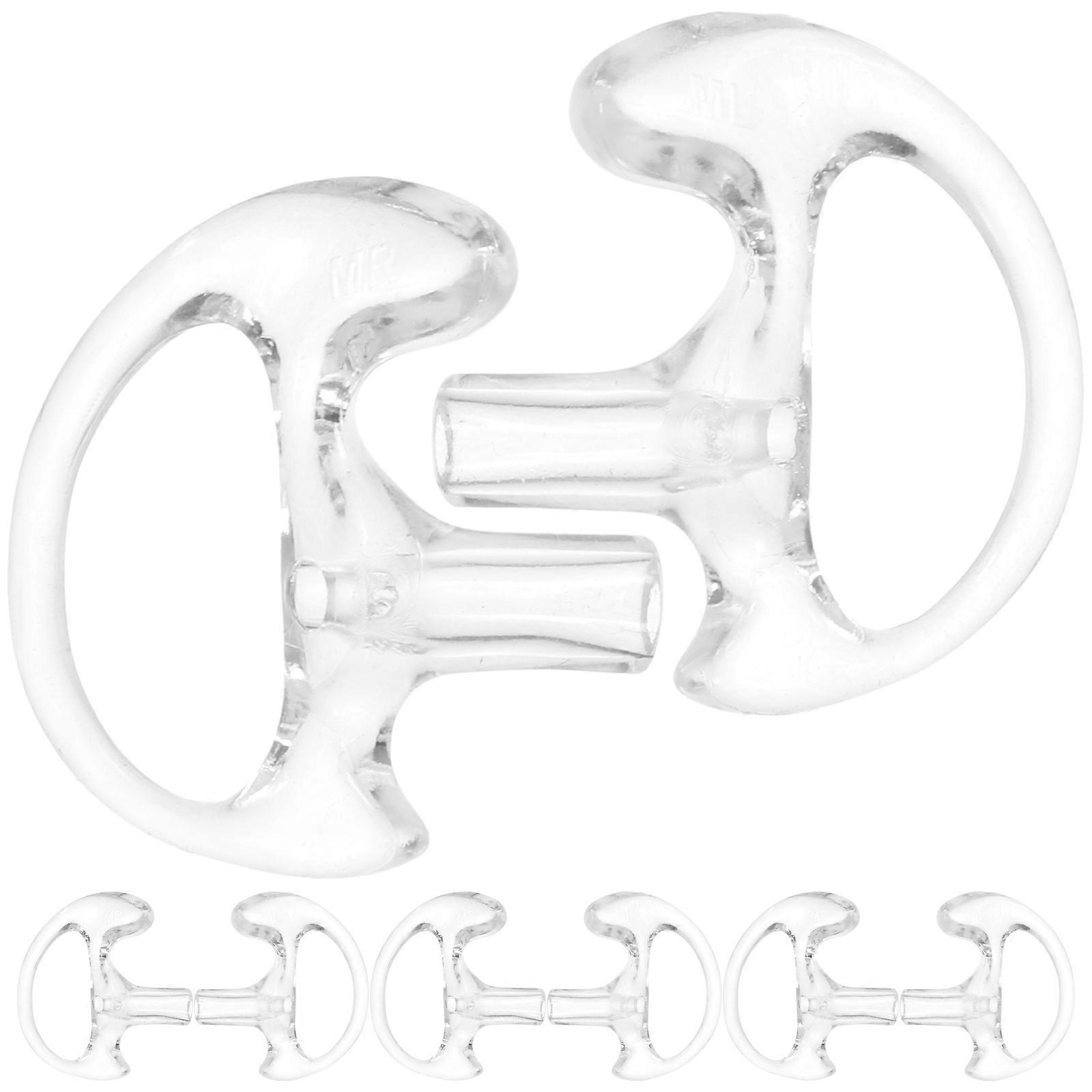 Transparent Silicone Interphone Ear Plug for Hearing Protection and Noise Isolation 5pairs