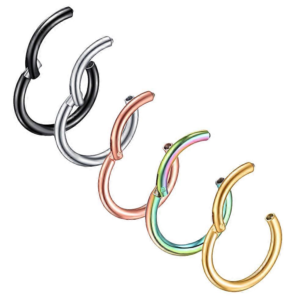 Nose Ring Stainless Steel Nose Rings for Decoration 10Pcs Assorted