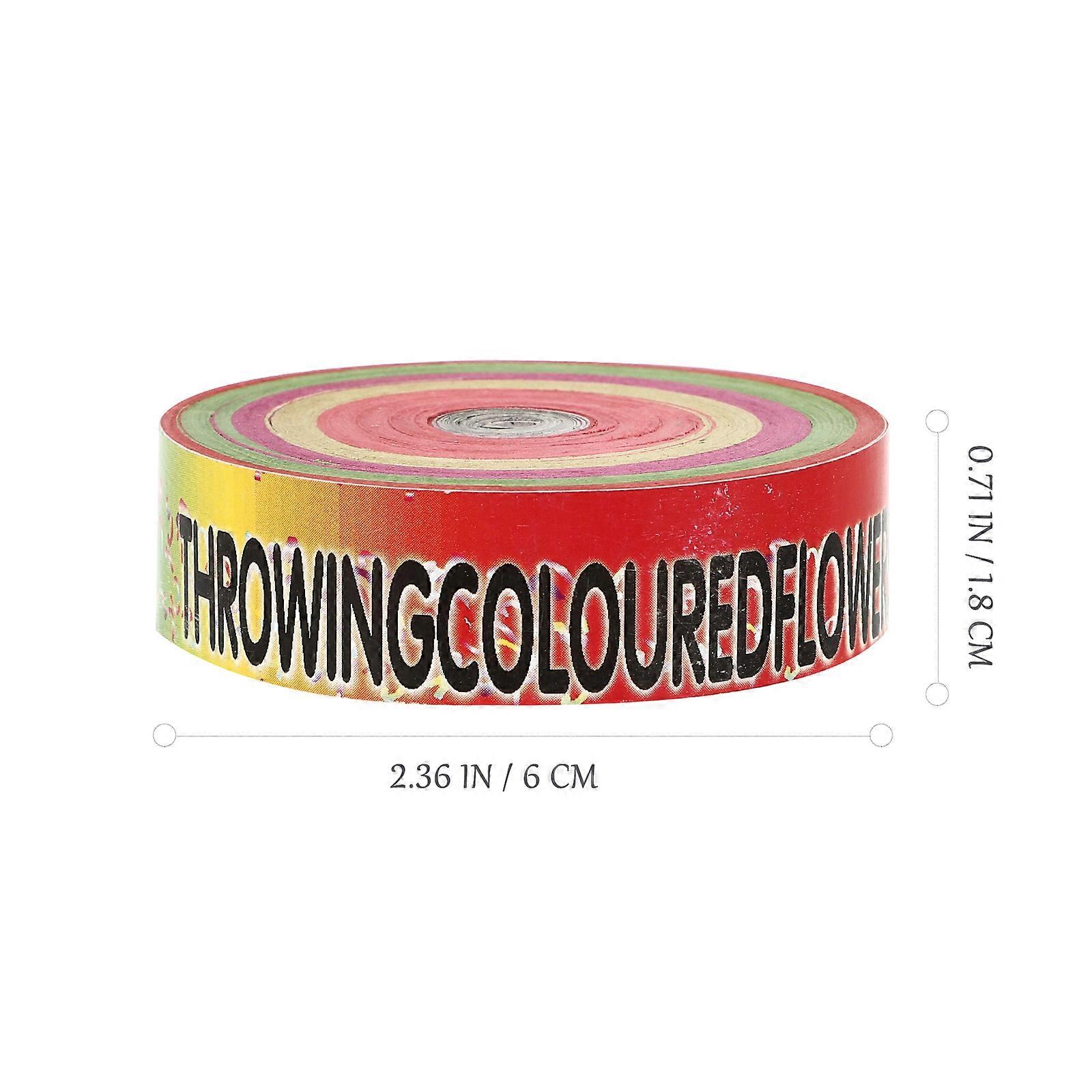 10Pcs Colorful Paper Streamers Hand Throw Streamers For Events Adornment 6X6X1.8CM