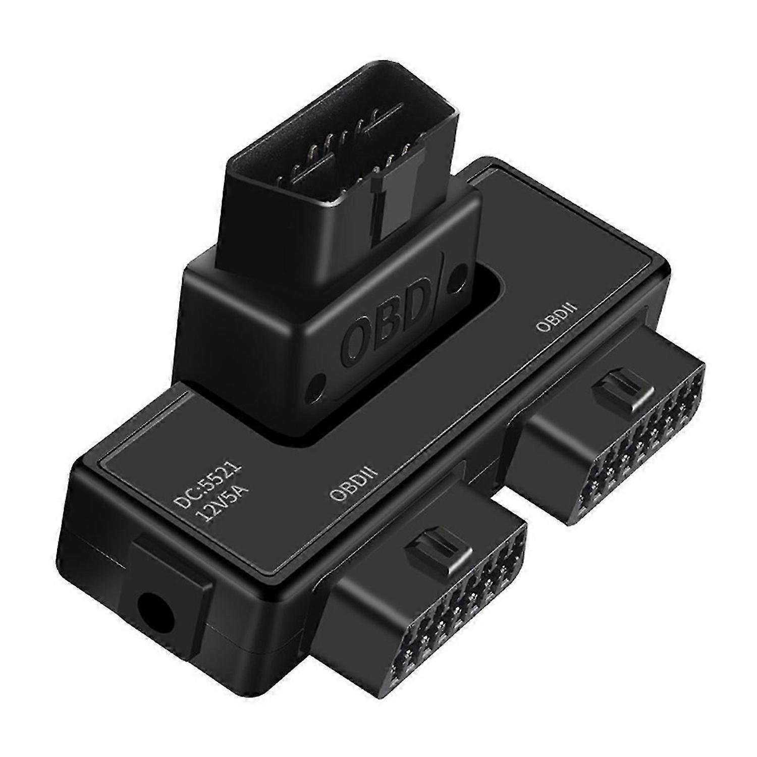 OBD2 One Divided Into Two Adaptor Wire 16 Pin 16 Core OBD Expansion Cable Connector Adapter Cable Un