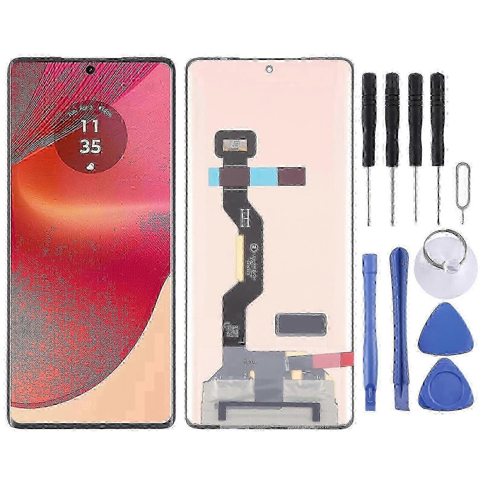 Full Assembly P-OLED LCD Screen with Digitizer, Compatible with Multiple Device Models for Easy Replacement