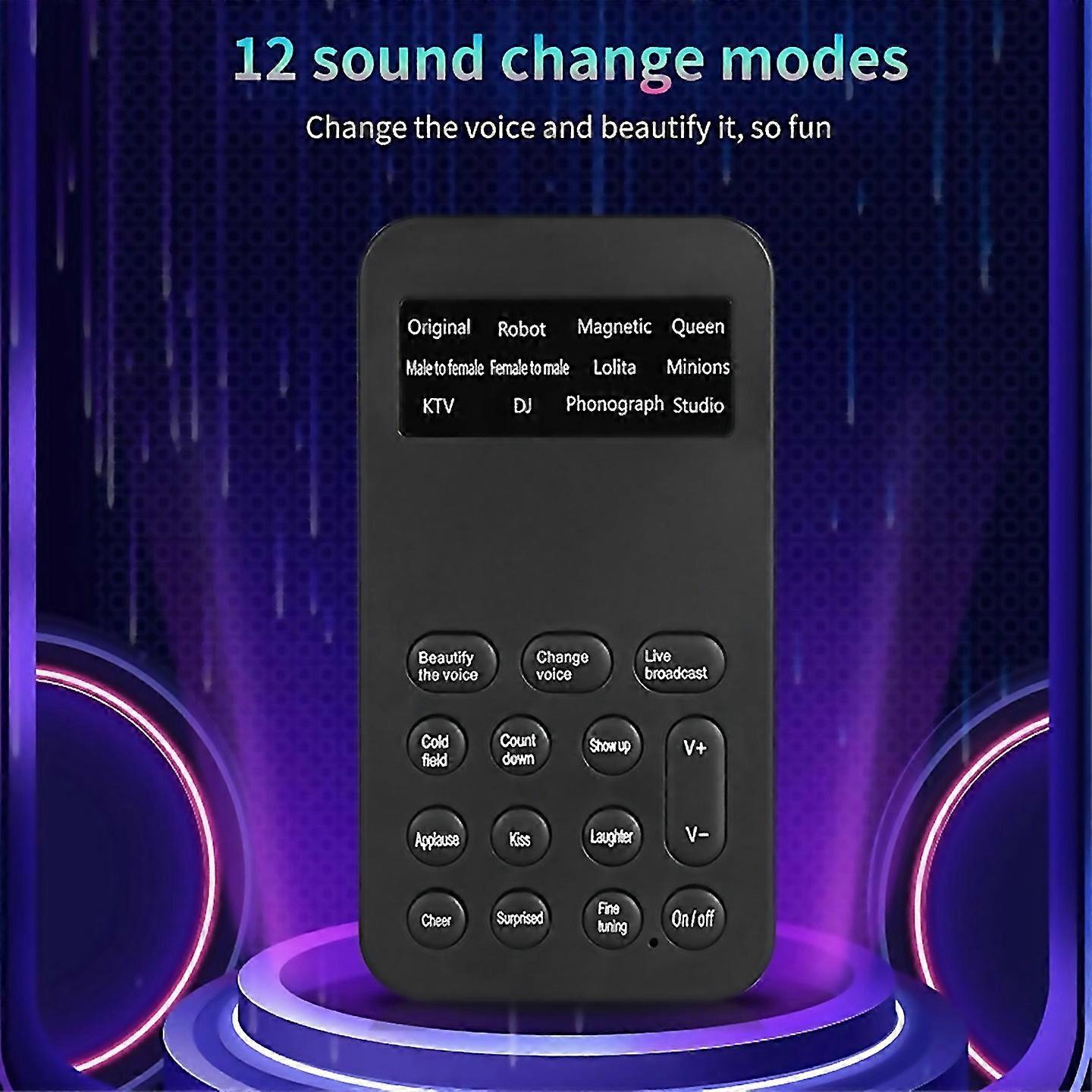For S9 Voice Changer 12 Voice Changing Modulator With Adjustable Voice