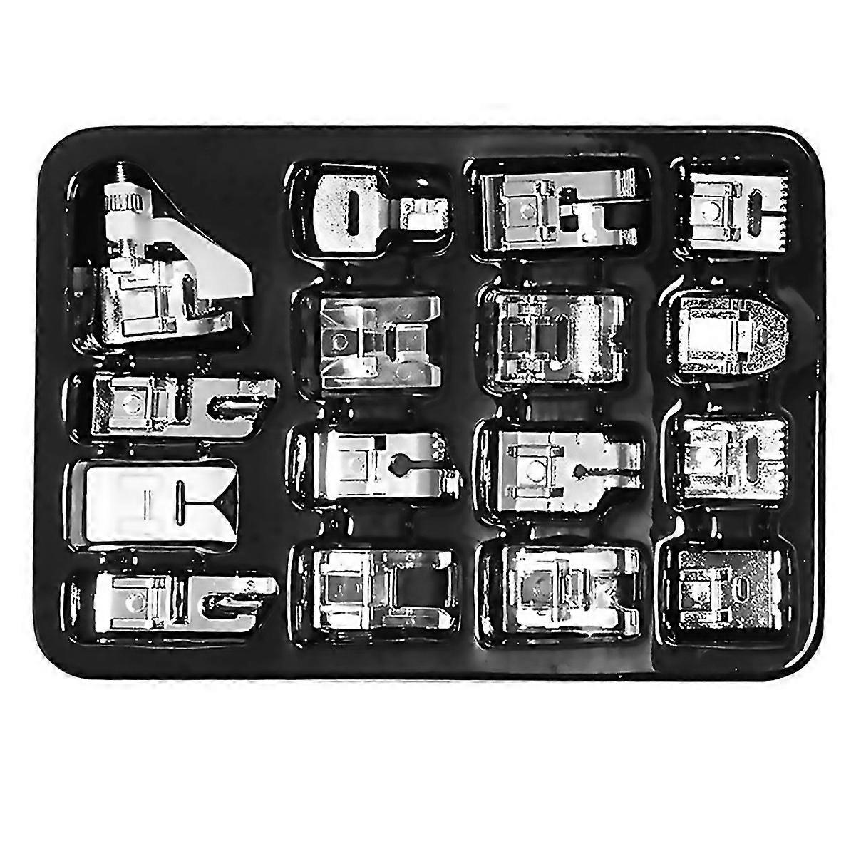 For 16 Pcs Sewing Machine Presser Feet Set Sewing Machine