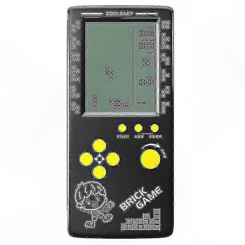 Classic Tetris Puzzle Game Console - Handheld Block Gaming Machine with Retro Brick Challenges