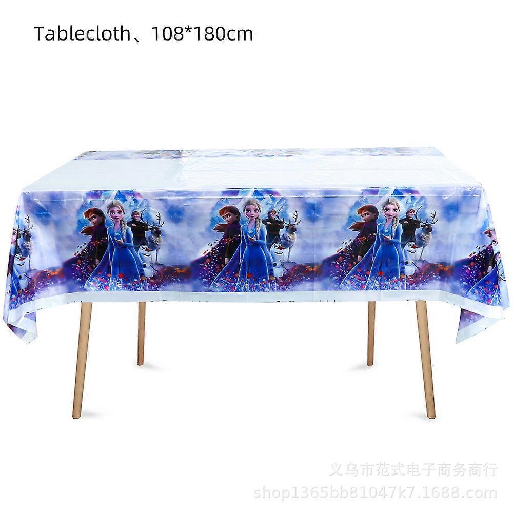 New Ice Princess 2nd Generation Paper Plate Paper Cup Paper Towel Rice Flower Box Tablecloth Pennant Frozen Disposable Birthday Pie