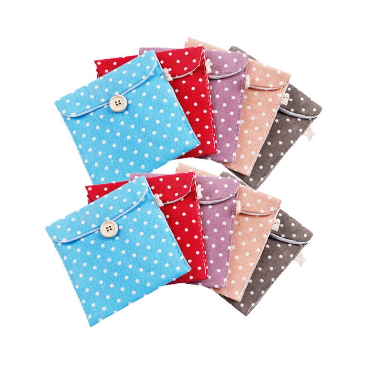 Portable Storage Pouch For Sanitary Napkins Linen Bags Colors Lightweight Durable Travel Nursing Pads Diapers