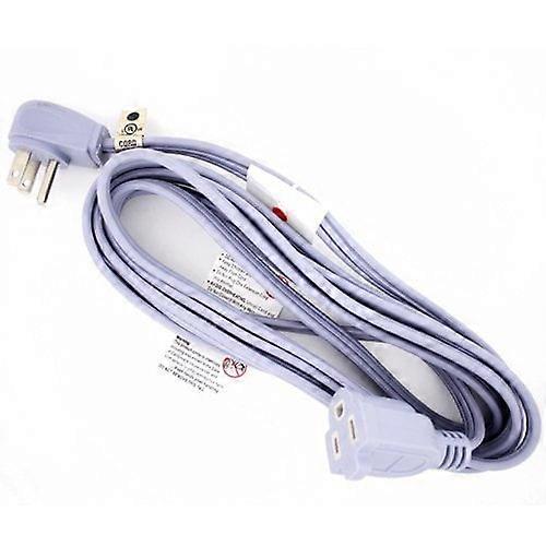 Wideskall 12 FT Heavy Duty Appliance 3 Prong Angle Plug UL Listed Indoor Extension Cord Grey