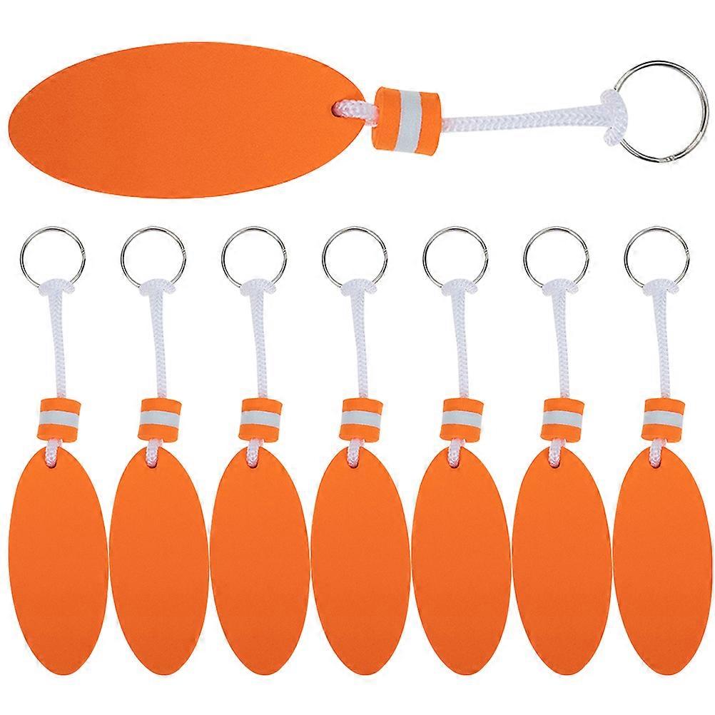 Waterproof Floating Keychain Eva Key Chain for Key Use 40Pcs Orange