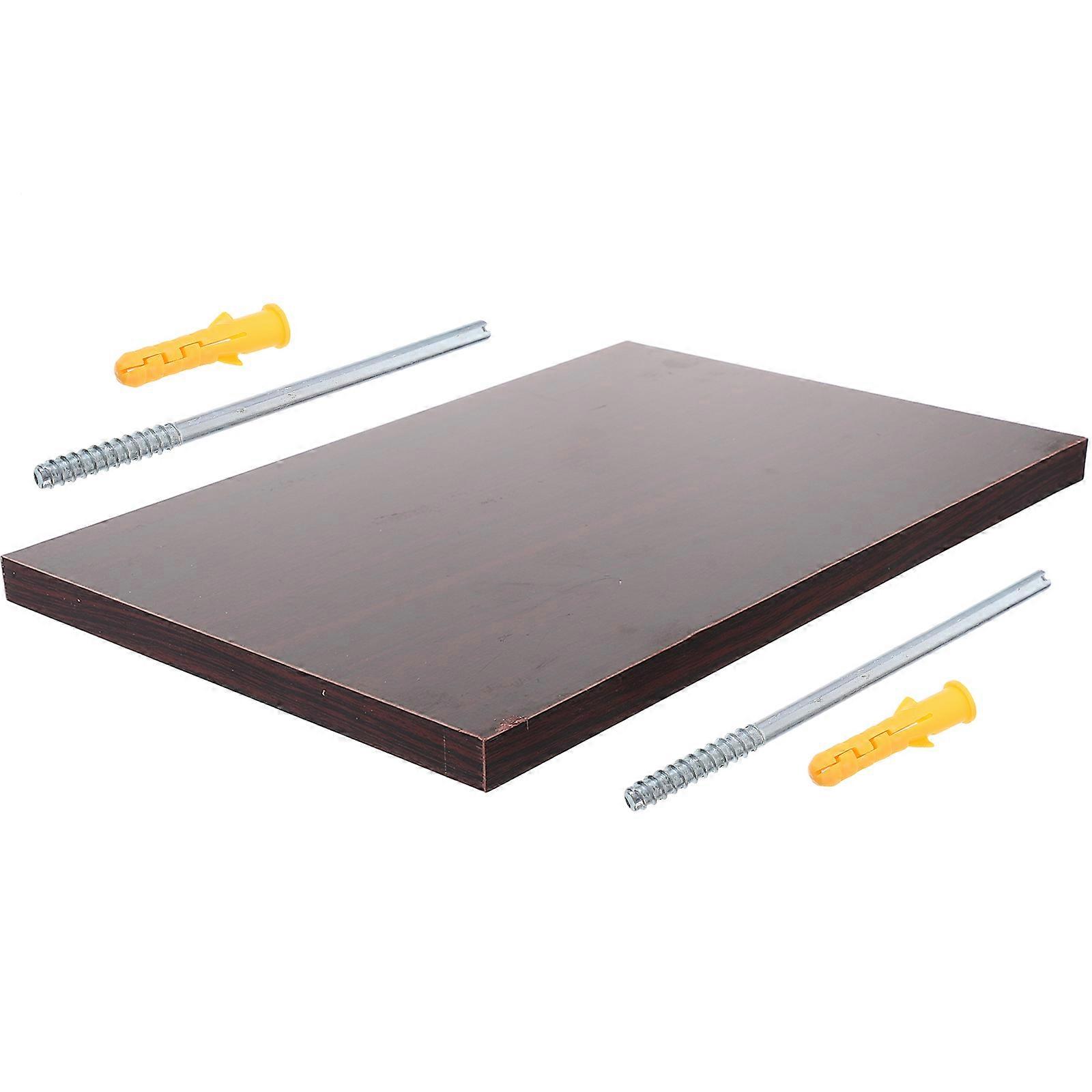 Brown Floating Shelf Wall Shelf for Storage 2Pcs Heavy Duty Rectangular Rack