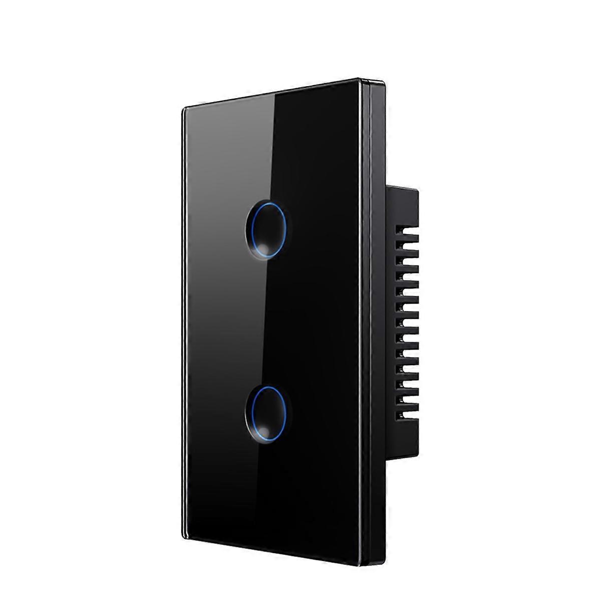 Tuya WiFi Smart Touch Switch 110-240V 2.5D Concave Style 2 Gang
