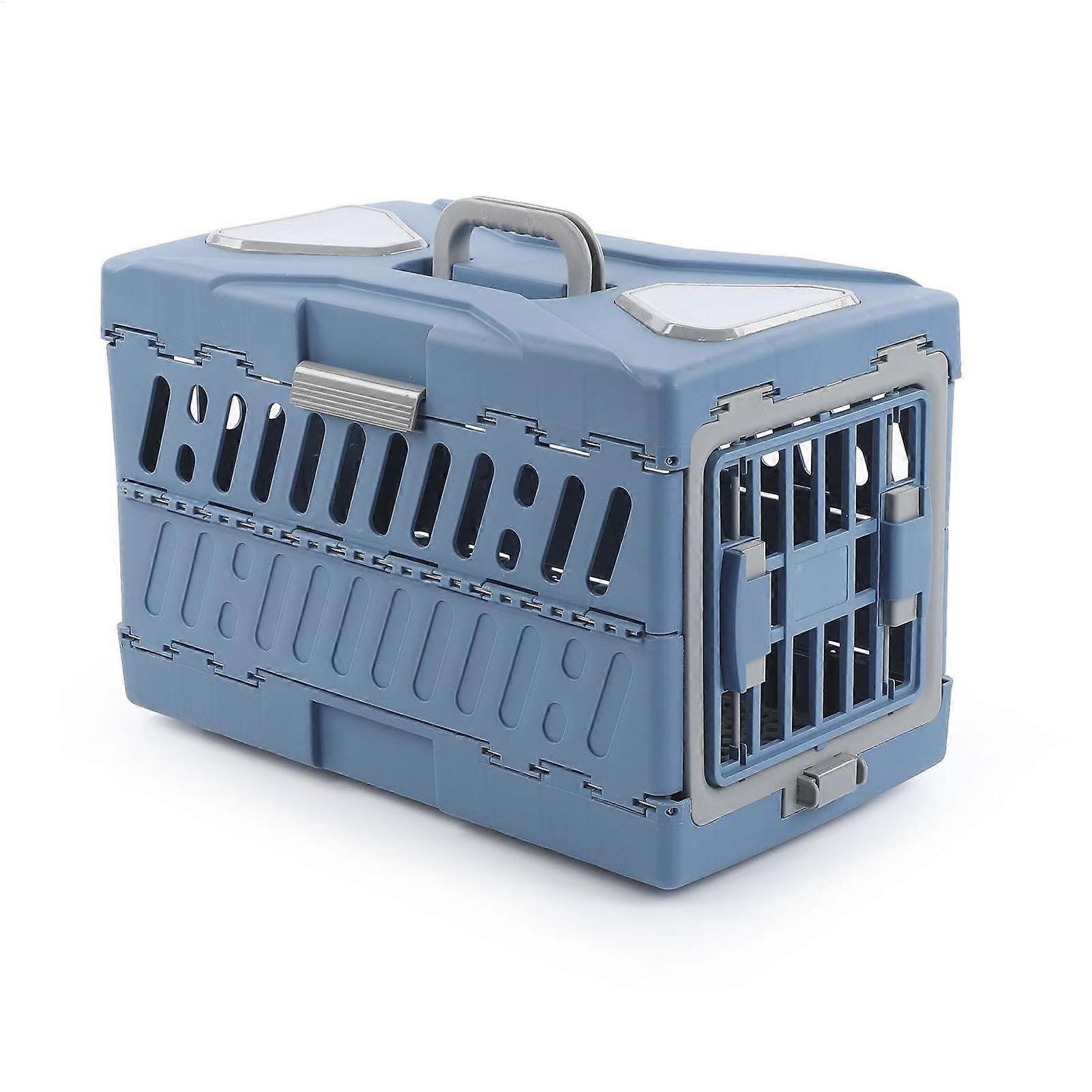 Dog and Cat Carrier Foldable Pet Carrier With Elevated Handle Airline Approved 22.05x12.99x14.57 Inches