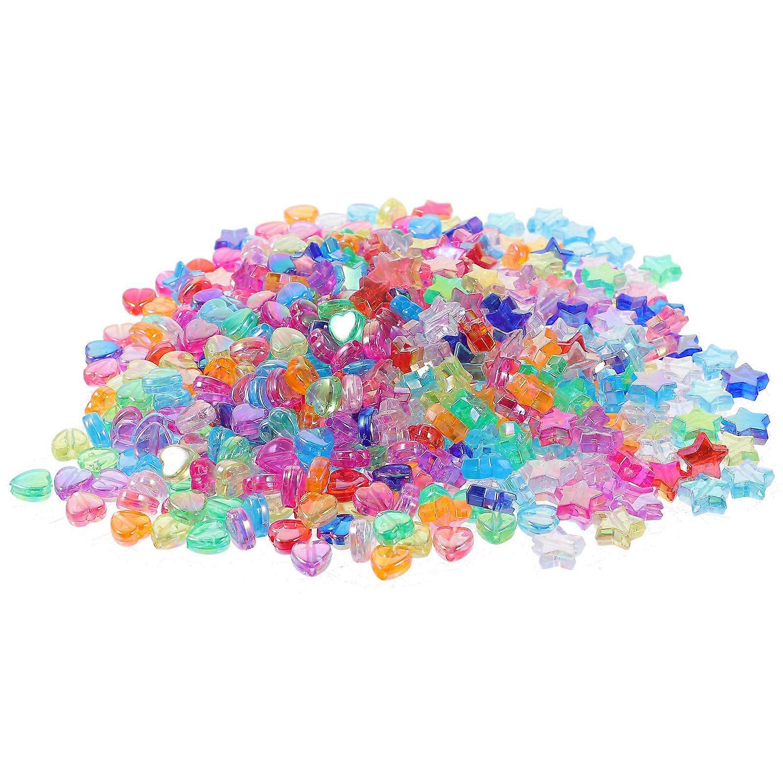 2400Pcs Acrylic Beads for DIY Jewelry Making Colorful Spacer Beads Set