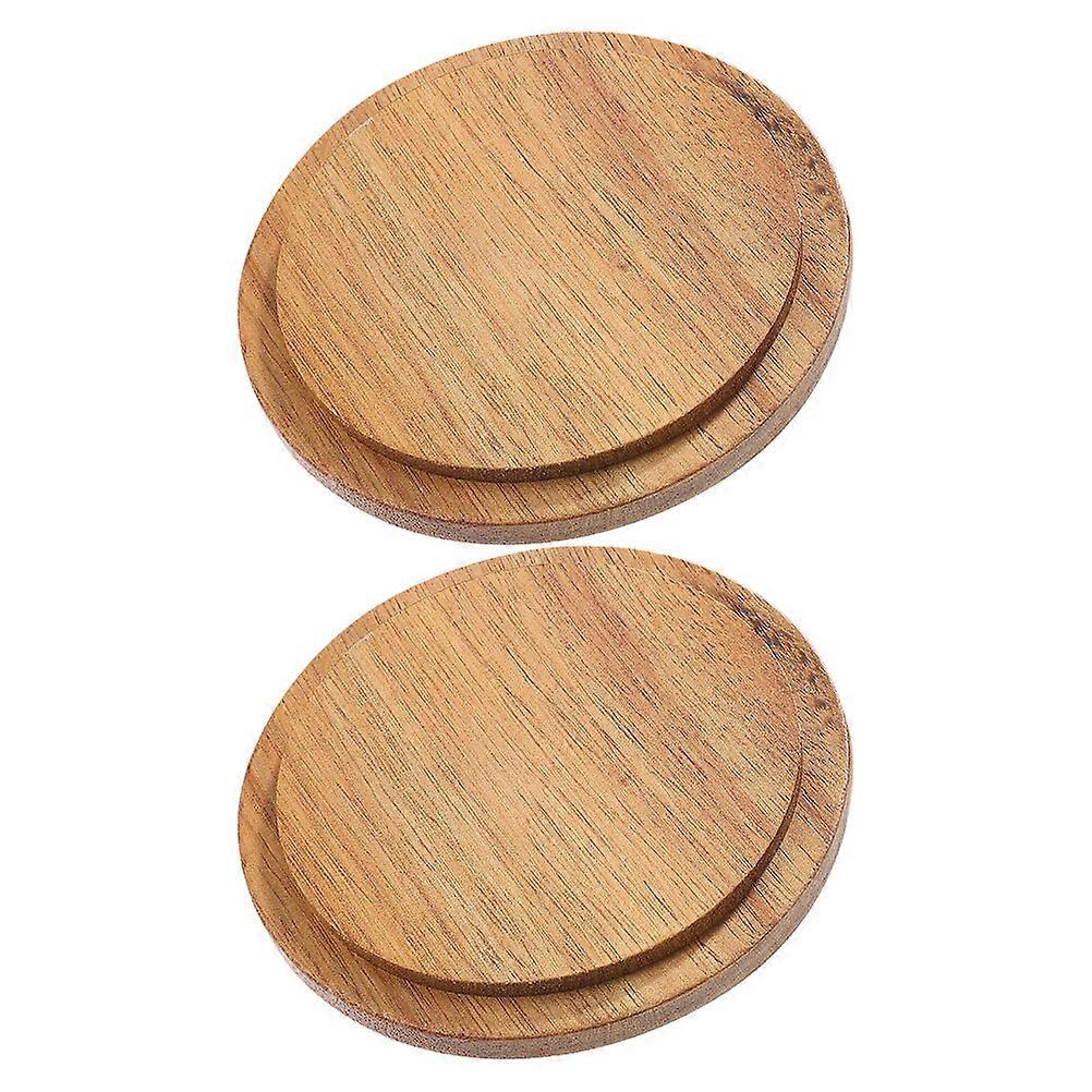 Wooden Replacement Lid for Coffee Cup Featuring Leakproof Seal 10Pcs