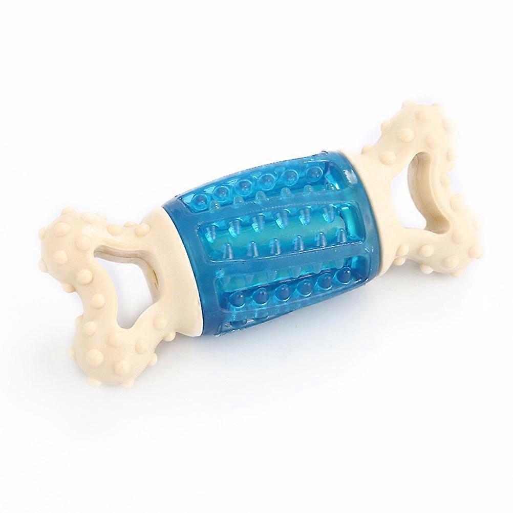 Puppy Teething Chew Toys Bone Shape Ideal For Indoor Playtime Blue 1Pc