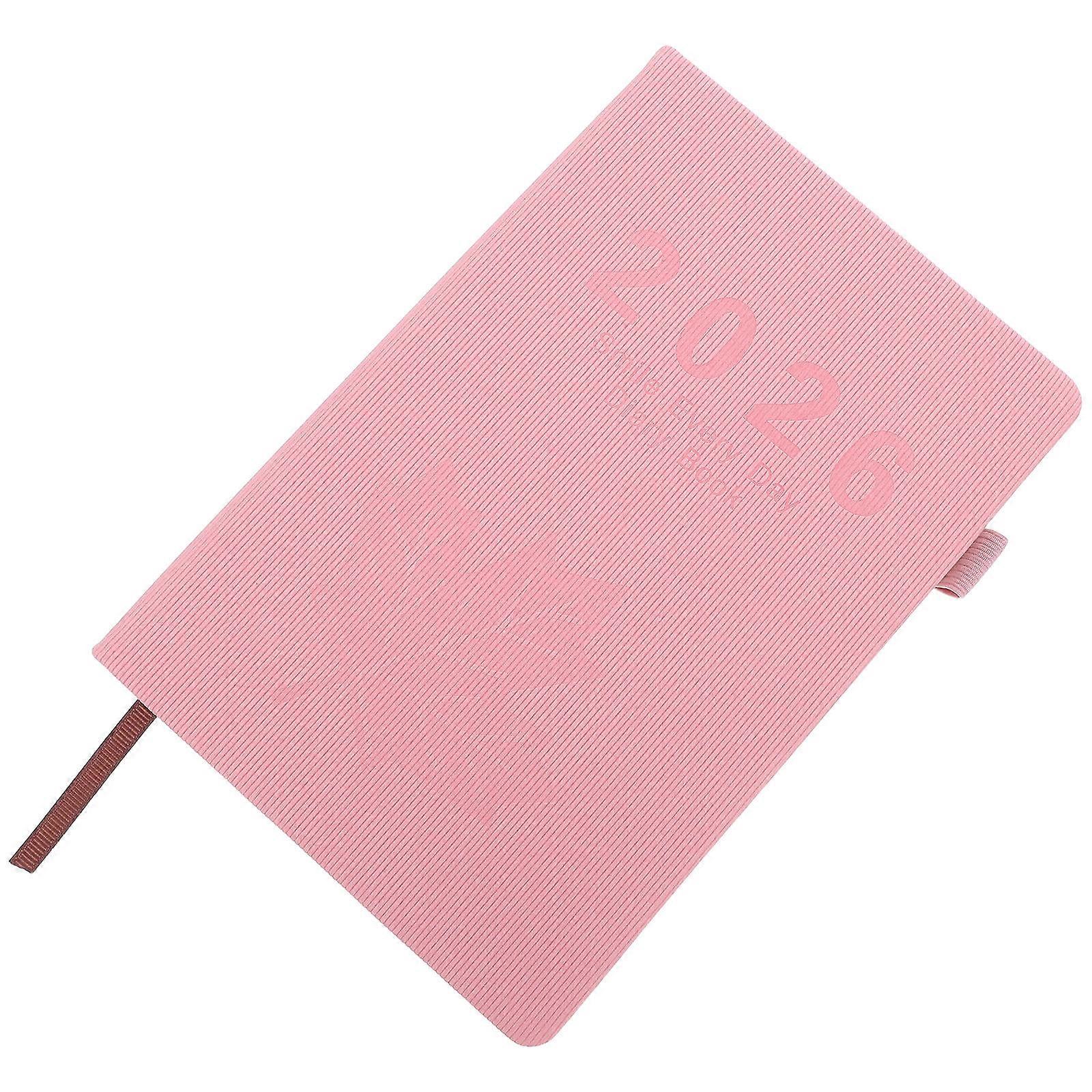 Daily Agenda Notebook 3Pcs Portable Planner with Maple Cover for Writing Use