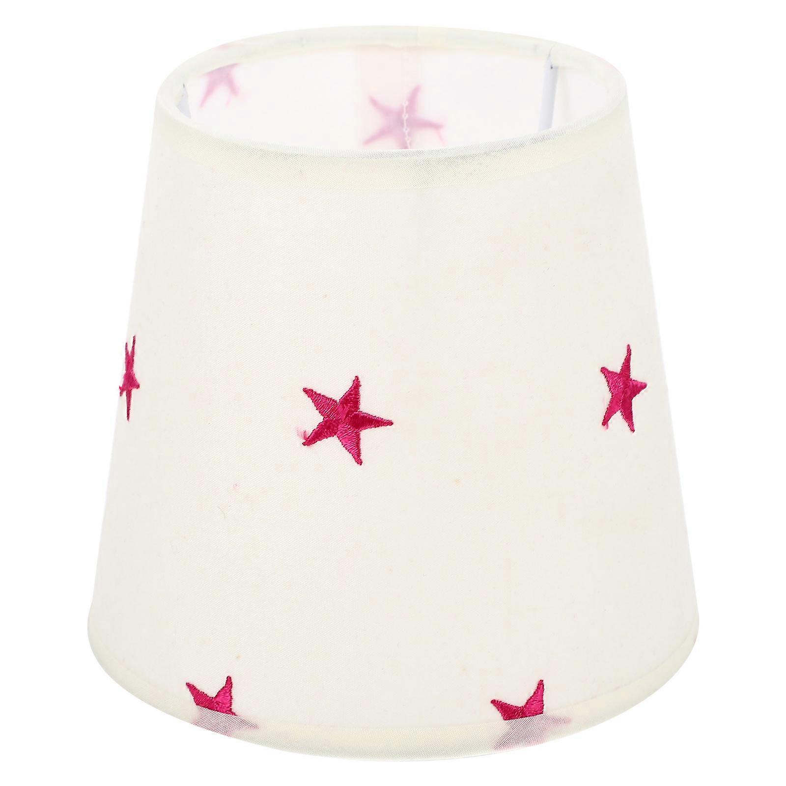 Chandelier Cover 2Pcs Pink Star Pattern Lamp Shade for Decorative Use