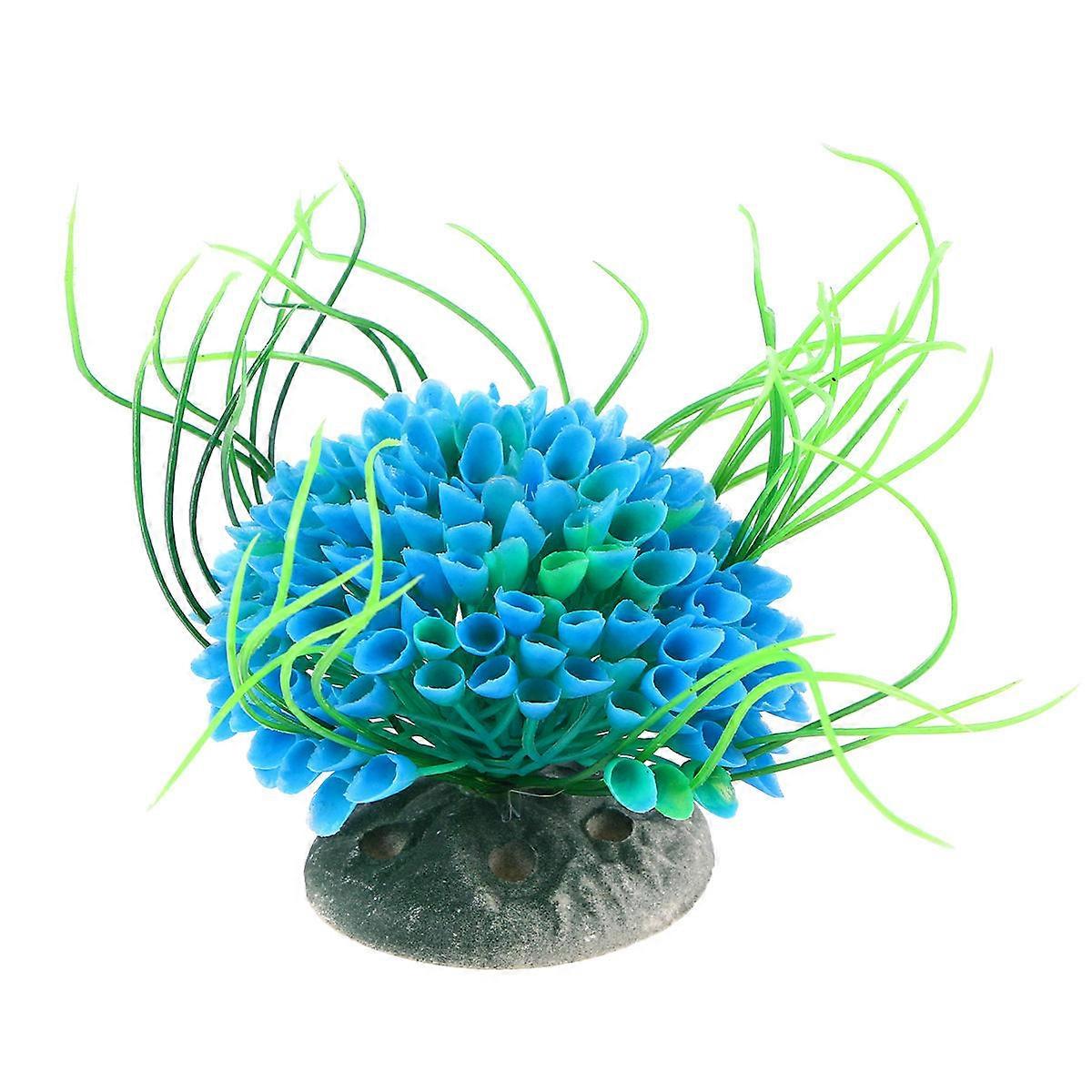 Fish Tank Decorations Artificial Aquarium Plants Plastic for 3Pcs