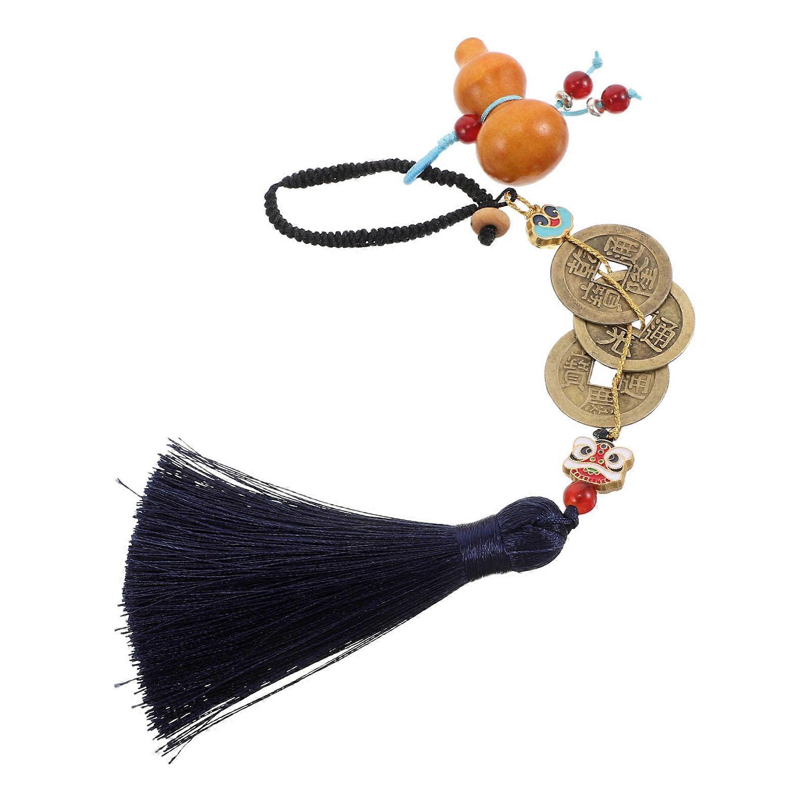 Lucky Keychain Gourd Pendant for Car Rear View Mirror 4Pcs Pack