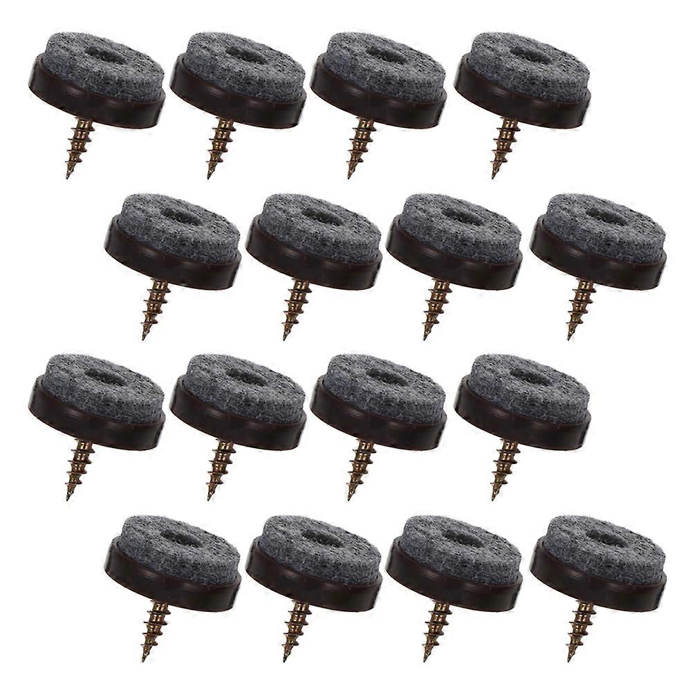 40Pcs Furniture Pads Anti-Sliding Table Leg Pads For Home Furniture Protection Brown Cube Shape