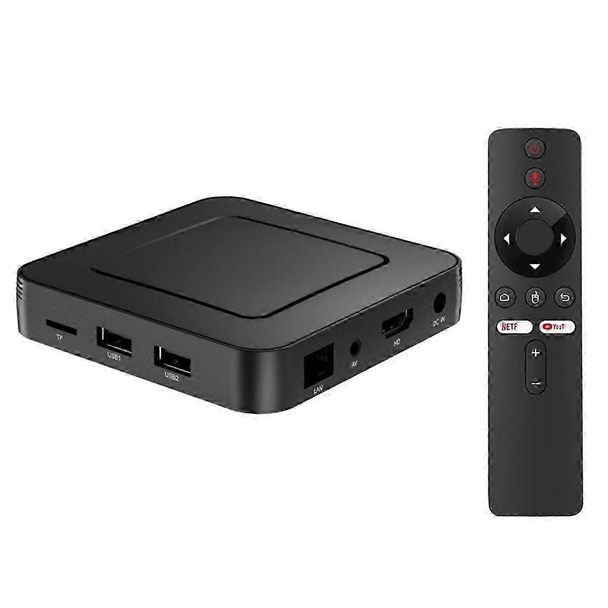 4K Android TV ATV OS Set-Top Box with Allwinner H313, Dual-Band WIFI, BT5.0,Quad-Core ARM CPU&2GB 1