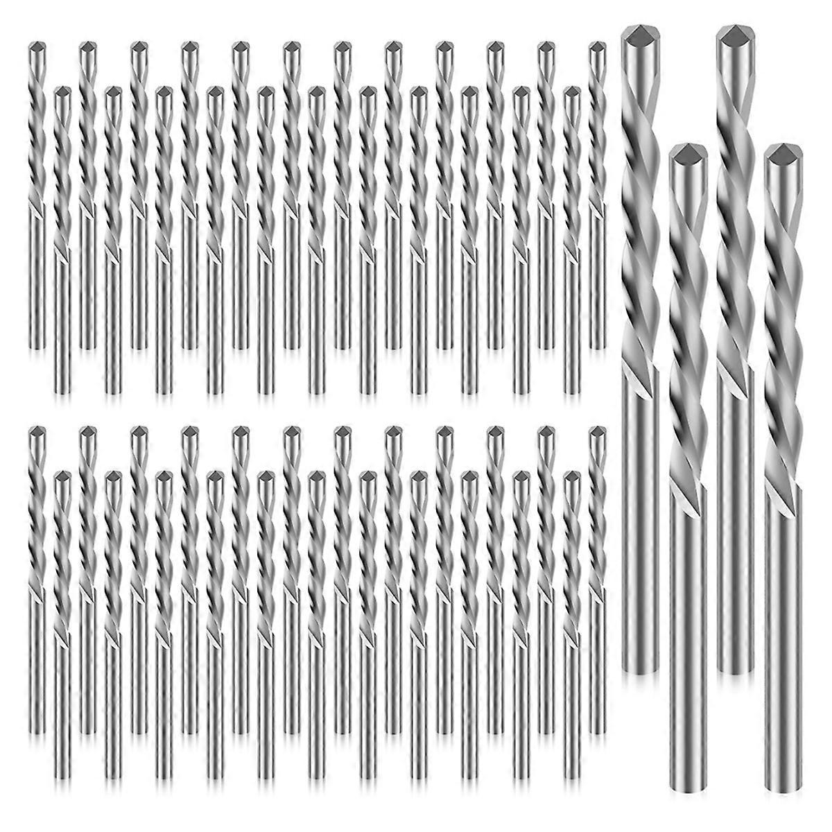 50Pcs 1/8 inch M2 HSS Drywall Cutting Spiral Bits